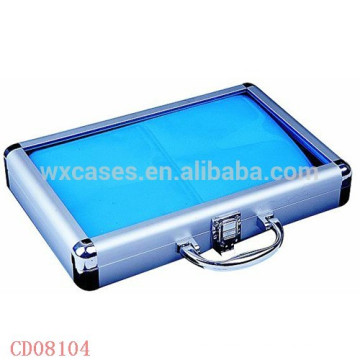 40 CD disks aluminum DVD cases with clear acrylic top wholesale